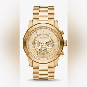 Michael Kors Oversized Runway Gold-Tone Watch